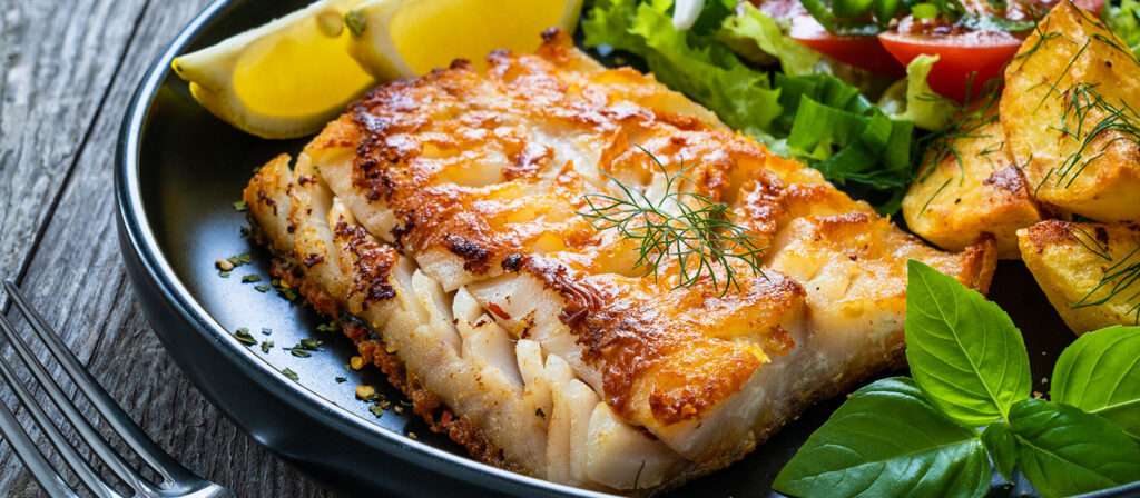 魚と野菜の健康的な食事