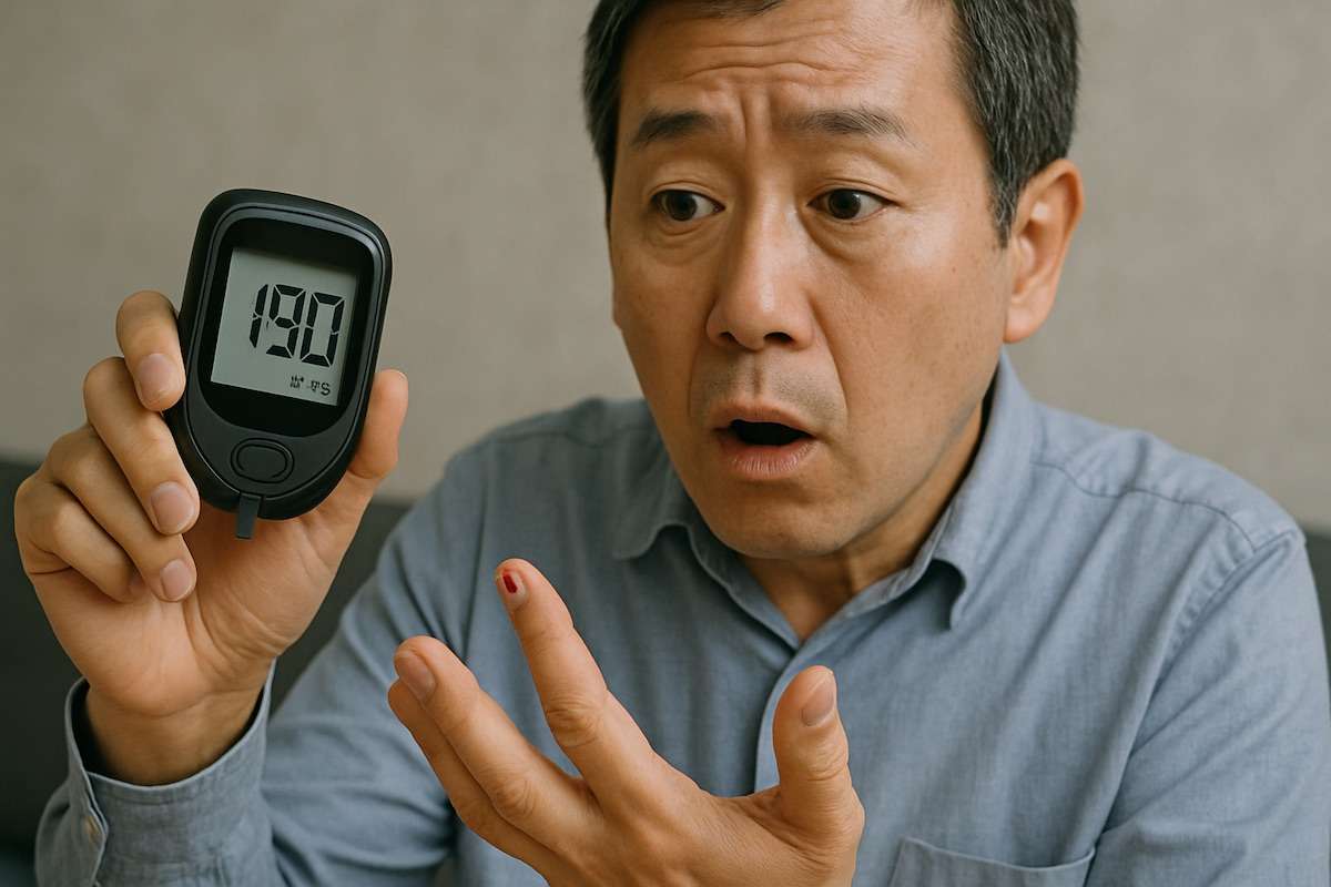 血糖値上昇に驚く