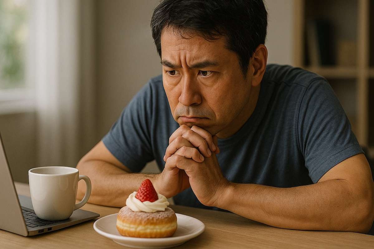 血糖値が上昇するので甘いものを我慢