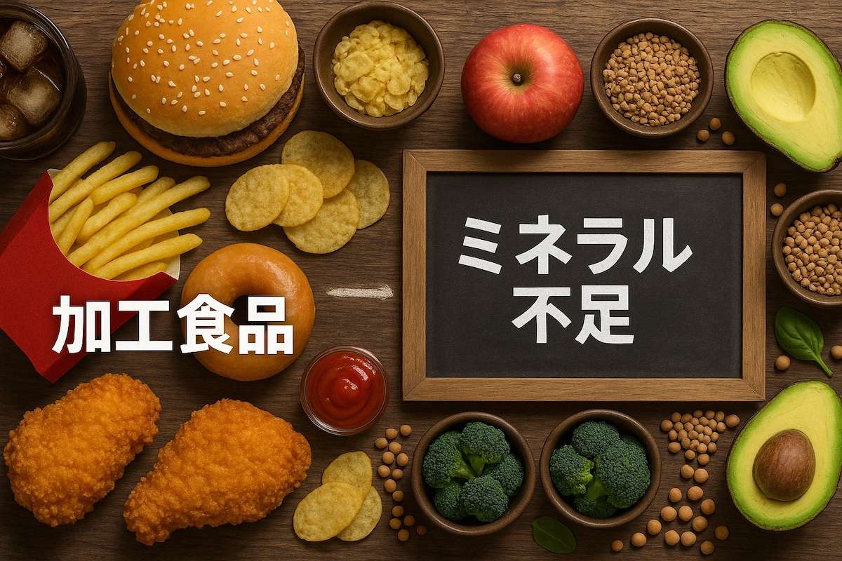 加工食品の摂りすぎによるミネラル不足