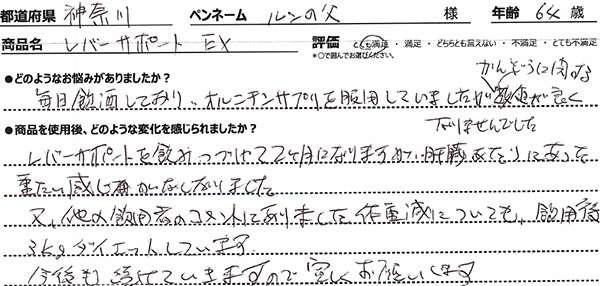 レバーサポート商品レビュー