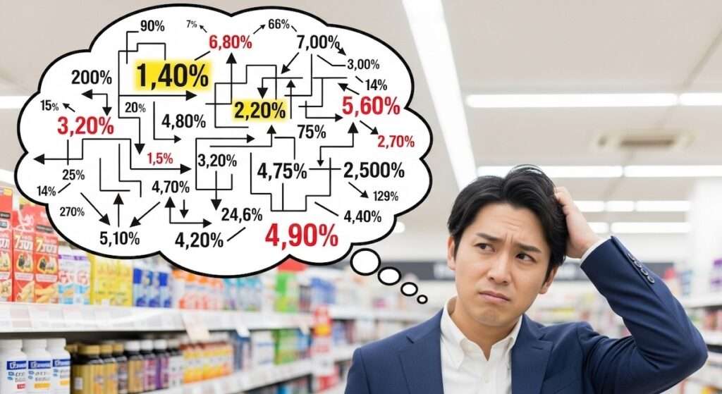 数字のトリックが使われている