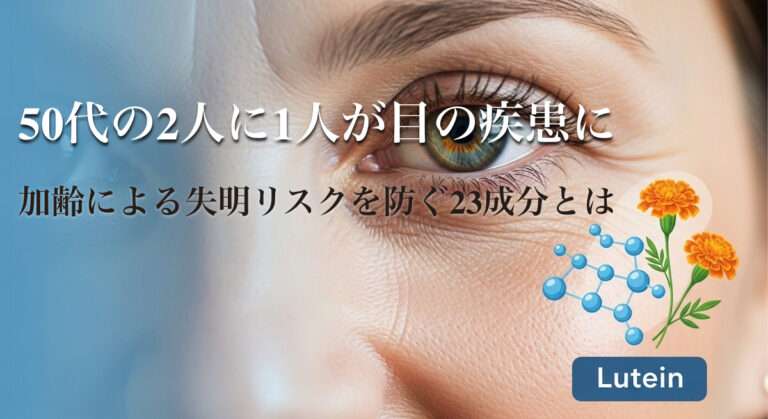 目の老化対策に!眼科医推奨の23成分を配合したサプリメント