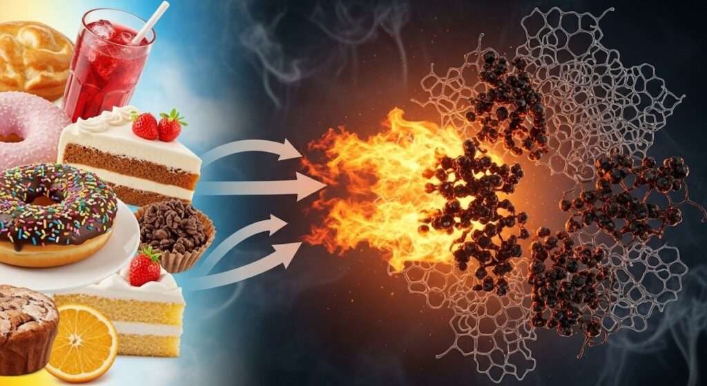 糖化は食べ物から体内の焦げ付きを起こすこと