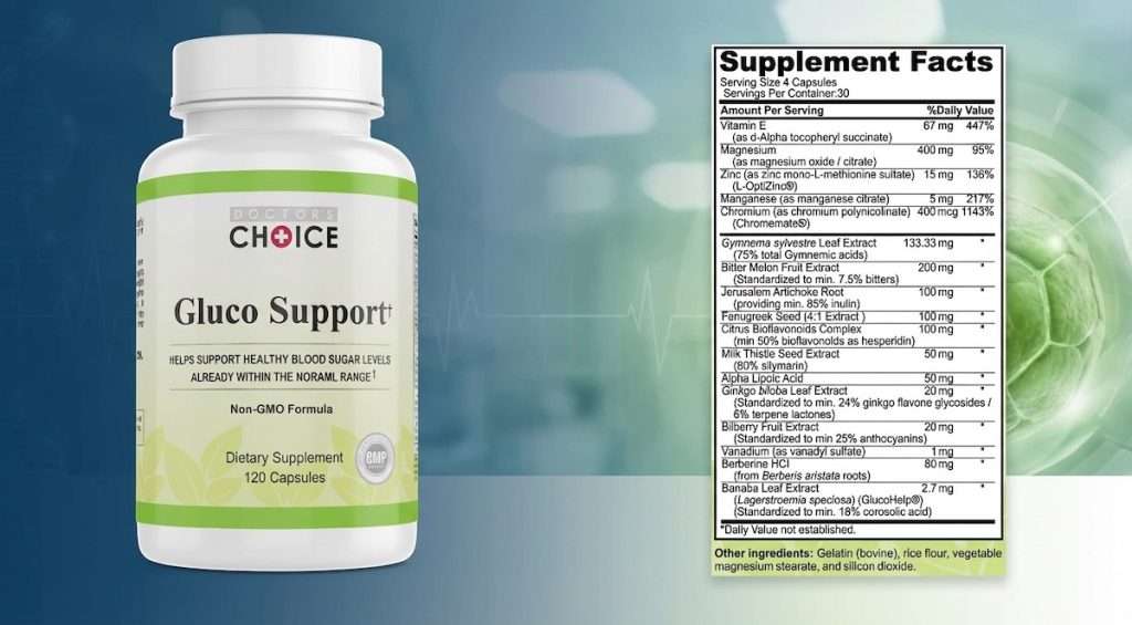 グルコサポートと含有成分表