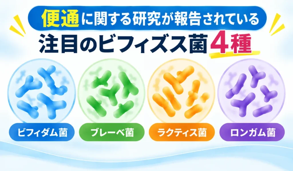 注目のビフィズス菌4種